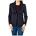 Blazer A Manica Lunga Con Collo A Revers Kwj001 Donna - Foto miniatura 1