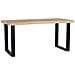 Tavolo Da Pranzo Rettangolare Con Piano In Mango Naturale E Gambe 160x80x76 - Foto miniatura 1
