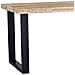 Tavolo Da Pranzo Rettangolare Con Piano In Mango Naturale E Gambe 160x80x76 - Foto miniatura 2