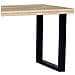 Tavolo Da Pranzo Rettangolare Con Piano In Mango Naturale E Gambe 160x80x76 - Foto miniatura 3