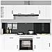 Rivestimento da Cucina 2 pcs Nero 110 x 50 cm vetro temperato - Foto miniatura 3
