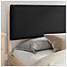 Letto con Testiera Rivestita Nero 200 x 200 cm - Foto miniatura 3