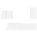 Set di Mobiletto da TV a Parete 4 pcs Bianco Lucido - Foto miniatura 8