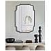 Specchio Da Parete Istanbul Sagomato Con Cornice Specchio Grigio 54x84,5 Cm - Foto miniatura 6