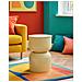 Tavolino Vkh1079-beige-metallo-31x31x46 Cm - Foto miniatura 5