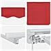Tenda retrattile manuale Rosso 3 x 2,5 m - Foto miniatura 6