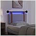 Testiera sospesa Con luce LED Grigio Chiaro PU Antico - Foto miniatura 5
