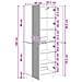 Set di armadi 2 pcs 66 x 34,5 x 90 cm Legno ingegnerizzato - Foto miniatura 8