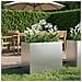 Vaso da giardino Argento 60 x 30 x 40 cm Acciaio zincato - Foto miniatura 2
