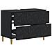 Armadio per Lavabo da Bagno DELFT Nero 82 x 41 x 59 cm - Foto miniatura 3
