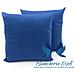 Coppia Cuscini Arredo Imbottiti Tessuto Ottoman In Tinta Unita Colore Bluette 60 60x60 Bluette 60 - Foto miniatura 1