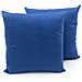 Coppia Cuscini Arredo Imbottiti Tessuto Ottoman In Tinta Unita Colore Bluette 60 60x60 Bluette 60 - Foto miniatura 2