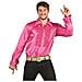 Camicia Stile Disco Rosa Per Uomo Medium - Foto miniatura 1