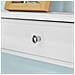 Mensola Con Tre Cassetti, Cassettiera A Muro, Bianco, Frg43-l-w - Foto miniatura 4