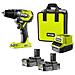 Trapano A Percussione One+ A Percussione Brushless E-torque 18v One+ - Batterie Al Litio+ 2x 2,0 Ah R18pd5-220s - Foto miniatura 4