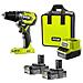 Trapano A Percussione One+ A Percussione Brushless E-torque 18v One+ - Batterie Al Litio+ 2x 2,0 Ah R18pd5-220s - Foto miniatura 1