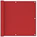 Schermo Frangivista Per Balcone Rosso 90x300 Cm In Hdpe - Foto miniatura 1
