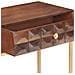 Tavolo Consolle 122x36x75 Cm In Legno Massello Di Mango - Foto miniatura 6