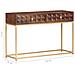 Tavolo Consolle 122x36x75 Cm In Legno Massello Di Mango - Foto miniatura 8