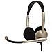 Headphones Cs100 Archetto / sull'orecchio, 3,5 Mm (1/8 Di Pollice), Microfono, Nero / oro, - Foto miniatura 3