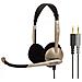 Headphones Cs100 Archetto / sull'orecchio, 3,5 Mm (1/8 Di Pollice), Microfono, Nero / oro, - Foto miniatura 7