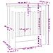 Copertura per Radiatore Nera in MDF 78 cm - Foto miniatura 3