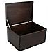 Xxl Marrone Grande Scatola Di Legno Giocattolo Scatola Di Stoccaggio | 40 X 30 X 24 Cm (+ / - 1) | Con Coperchio Per Decorare | Senza Maniglie | Perfetto Per Documenti, Oggetti Di Valore - Foto miniatura 1