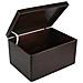 Xxl Marrone Grande Scatola Di Legno Giocattolo Scatola Di Stoccaggio | 40 X 30 X 24 Cm (+ / - 1) | Con Coperchio Per Decorare | Senza Maniglie | Perfetto Per Documenti, Oggetti Di Valore - Foto miniatura 4