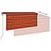 Tenda Sole Retrattile Automatica Parasole 3x2,5marancio Marrone - Foto miniatura 4