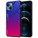 Custodia Compatibile Con Apple Iphone 13 Mini In Viola - Rosso - Coperchio Protettivo Bicolore In Vetro Temperato E Silicone Tpu - Foto miniatura 1