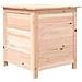 Scatola Per Cuscini Da Esterno 50x50x56cm Legno Massello Abete - Foto miniatura 1