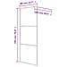 Parete Doccia Walk In 80x195 Cm Vetro Semi Smerigliato Esg - Foto miniatura 2