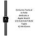 Tactical Cinturino 736 Originale Loop Leather Per Apple Watch 1-2-3-4-5-6-7-se 42 44 45mm Grey - Foto miniatura 2