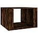 Comodino Rovere Fumo 57x55x36 Cm In Legno Multistrato - Foto miniatura 2