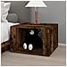 Comodino Rovere Fumo 57x55x36 Cm In Legno Multistrato - Foto miniatura 3