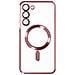 Cover Magsafe Per Samsung S23 Con Protezione Fotocamera Trasparente / Rosa - Foto miniatura 1