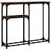 Tavolino Consolle Rovere Fumo 90x22,5x75cm In Legno Multistrato - Foto miniatura 2
