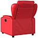 Poltrona Reclinabile Rossa In Similpelle - Foto miniatura 4