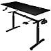 Scrivania Elettrica Regolabile Altezza 140x60x72-117cm Nero Console Di Comando - Foto miniatura 2
