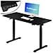 Scrivania Elettrica Regolabile Altezza 140x60x72-117cm Nero Console Di Comando - Foto miniatura 3