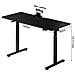 Scrivania Elettrica Regolabile Altezza 140x60x72-117cm Nero Console Di Comando - Foto miniatura 5