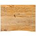 Piano Tavolo Bordi Vivi 90x60x2,5 Cm In Legno Massello Di Mango - Foto miniatura 1