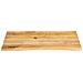 Piano Tavolo Bordi Vivi 90x60x2,5 Cm In Legno Massello Di Mango - Foto miniatura 3