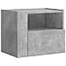 Comodino a Muro Grigio Cemento 45x30x35 cm - Foto miniatura 2