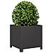 Fioriere Da Giardino 2 Pz Nere 40x40x40 Cm In Acciaio - Foto miniatura 7