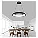 Lampadario Led A Sospensione Regolabile 3 Colori Luce Bianca Calda Naturale 43 W - Foto miniatura 1