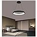 Lampadario Led A Sospensione Regolabile 3 Colori Luce Bianca Calda Naturale 43 W - Foto miniatura 2