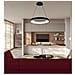 Lampadario Led A Sospensione Regolabile 3 Colori Luce Bianca Calda Naturale 43 W - Foto miniatura 3