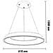 Lampadario Led A Sospensione Regolabile 3 Colori Luce Bianca Calda Naturale 43 W - Foto miniatura 6