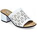 White Casual Open Mules Ciabatte Pelle Scarpe Donna Bianco Eu 38, 64681-80 - Foto miniatura 1